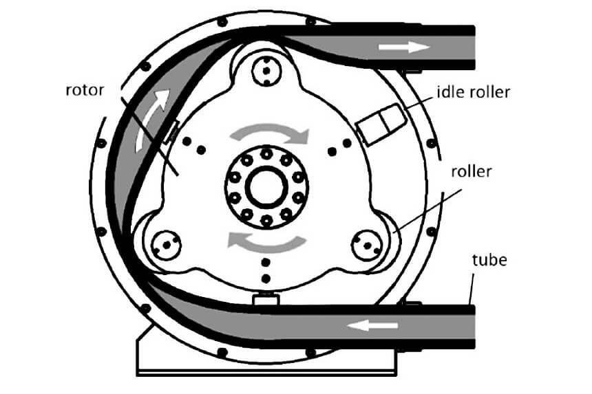 Peristaltic Dosing Metering Pump work principle