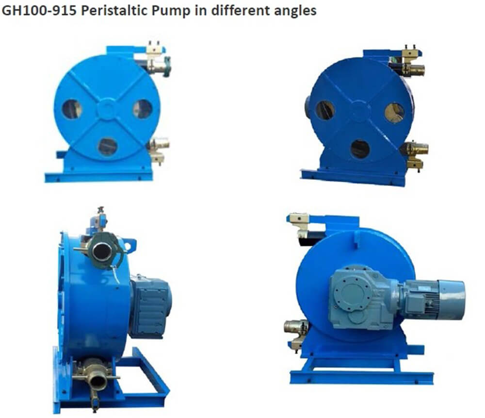 Pumping paint and pigment used peristaltic hose pump