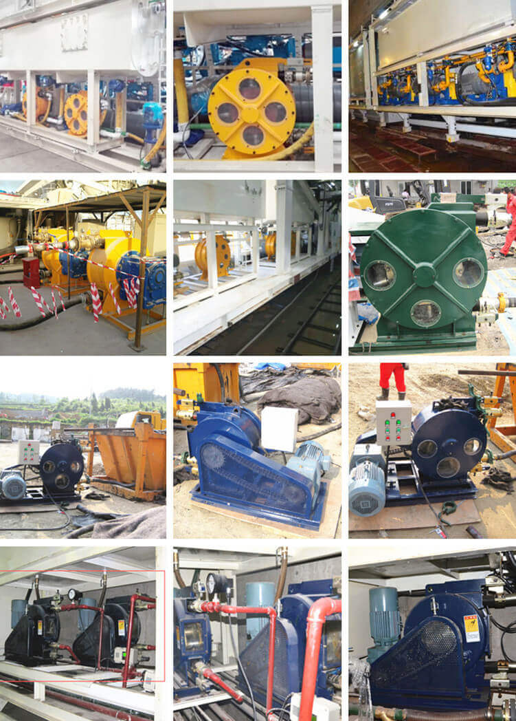 mine application peristaltic hose pump