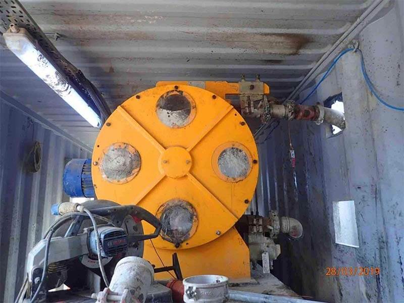 Peristaltic Pump for Pumping Bentonite in TBM boring process